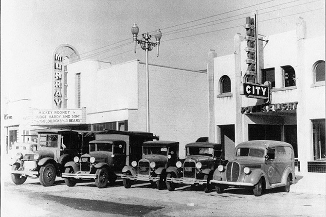 Very old photo of Murray theater when it was new